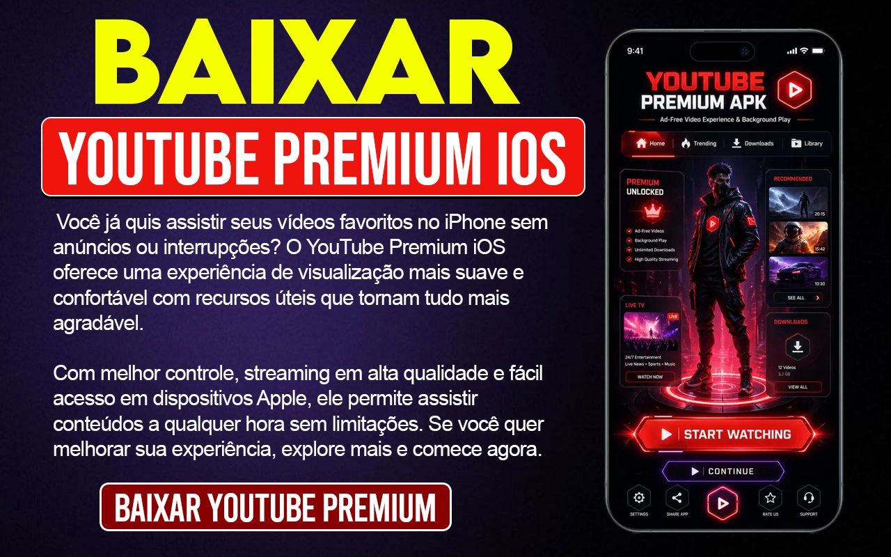 YouTube Premium iOS - Baixar Última versão V21.16.254, 1 YouTube Premium iOS